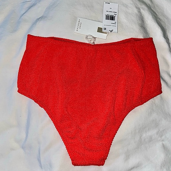 Good American Always Fits Bottom Bright Poppy NWT | Sz 1/2 Small/Med - Picture 5 of 14